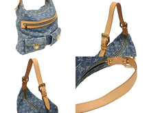 画像をギャラリービューアに読み込む, LOUIS VUITTON ルイヴィトン バギーGM ショルダーバッグ M95048 モノグラムデニム ブルー ゴールド金具 美品 中古 4b006008
