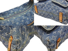 画像をギャラリービューアに読み込む, LOUIS VUITTON ルイヴィトン バギーGM ショルダーバッグ M95048 モノグラムデニム ブルー ゴールド金具 美品 中古 4b006008