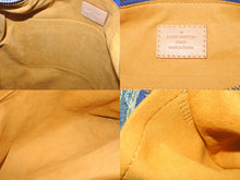 画像をギャラリービューアに読み込む, LOUIS VUITTON ルイヴィトン バギーGM ショルダーバッグ M95048 モノグラムデニム ブルー ゴールド金具 美品 中古 4b006008