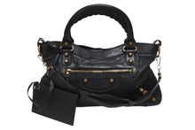 Load image into Gallery viewer, BALENCIAGA バレンシアガ ジャイアント ファースト 2wayバッグ レザー 285433・1000 213043 ブラック 美品 中古 4b006009