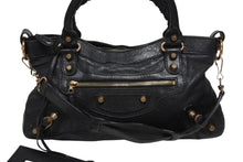 Load image into Gallery viewer, BALENCIAGA バレンシアガ ジャイアント ファースト 2wayバッグ レザー 285433・1000 213043 ブラック 美品 中古 4b006009