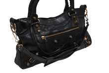 Load image into Gallery viewer, BALENCIAGA バレンシアガ ジャイアント ファースト 2wayバッグ レザー 285433・1000 213043 ブラック 美品 中古 4b006009