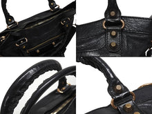 Load image into Gallery viewer, BALENCIAGA バレンシアガ ジャイアント ファースト 2wayバッグ レザー 285433・1000 213043 ブラック 美品 中古 4b006009