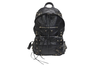 BALENCIAGA バレンシアガ LE CAGOLE BACKPACK ルカゴール リュックサック 766297 レザー ブラック 美品 中古 4b006021