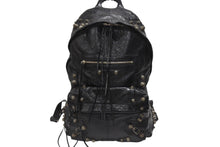 Load image into Gallery viewer, BALENCIAGA バレンシアガ LE CAGOLE BACKPACK ルカゴール リュックサック 766297 レザー ブラック 美品 中古 4b006021