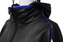Load image into Gallery viewer, BALENCIAGA バレンシアガ 23SS 3B Sports Icon Leather Jacket スポーツ アイコン レザー ジャケット ブラック ラムスキン 697771 サイズ2 美品 中古 4b006026