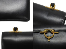 Load image into Gallery viewer, HERMES エルメス コルドリエール ハンドバッグ ボックスカーフ ブラック ゴールド金具 ○W刻印 1993年 美品 中古 4b006083