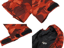画像をギャラリービューアに読み込む, 極美品 A BATHING APE アベイシングエイプ スノーボードジャケット カモ柄 1ST 0ZXLJM140003M ナイロン レッド サイズL 中古 4b006111