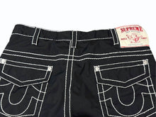 画像をギャラリービューアに読み込む, 極美品 SUPREME シュプリーム TRUE RELIGION トゥルーレリジョン ナイロンパンツ 中国製 ブラック ホワイト サイズM 中古 4b006120