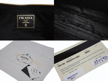 画像をギャラリービューアに読み込む, 新品未使用 PRADA プラダ ワンショルダーバッグ ナイロン サフィアーノレザー ブラック イタリア製 ゴールド金具 中古 4b006145