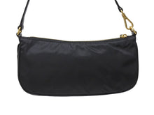 画像をギャラリービューアに読み込む, 新品未使用 PRADA プラダ ワンショルダーバッグ ナイロン サフィアーノレザー ブラック イタリア製 ゴールド金具 中古 4b006145