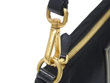 画像をギャラリービューアに読み込む, 新品未使用 PRADA プラダ ワンショルダーバッグ ナイロン サフィアーノレザー ブラック イタリア製 ゴールド金具 中古 4b006145