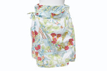 画像をギャラリービューアに読み込む, LOEWE ロエベ ヴィンテージ ラップスカート 総柄 スカーフ柄 アナグラム コットン マルチカラー サイズM 美品 中古 4b006179