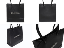 Load image into Gallery viewer, BALENCIAGA バレンシアガ ショッピングトートXXS 2WAY ショルダーバッグ ブラック レザー 597858 ロゴ シルバー金具 美品 4b006190 正規品