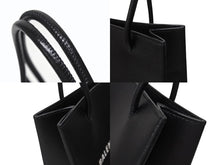 Load image into Gallery viewer, BALENCIAGA バレンシアガ ショッピングトートXXS 2WAY ショルダーバッグ ブラック レザー 597858 ロゴ シルバー金具 美品 4b006190 正規品