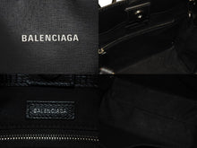 Load image into Gallery viewer, BALENCIAGA バレンシアガ ショッピングトートXXS 2WAY ショルダーバッグ ブラック レザー 597858 ロゴ シルバー金具 美品 4b006190 正規品
