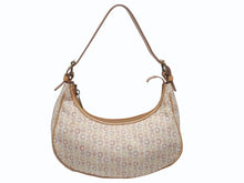 Load image into Gallery viewer, CELINE セリーヌ ワンショルダーバッグ CE00/13 キャンバス レザー ベージュ イタリア製 マカダム柄 総柄 美品 中古 4b006208