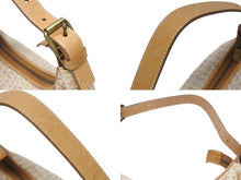 Load image into Gallery viewer, CELINE セリーヌ ワンショルダーバッグ CE00/13 キャンバス レザー ベージュ イタリア製 マカダム柄 総柄 美品 中古 4b006208