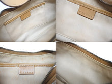 Load image into Gallery viewer, CELINE セリーヌ ワンショルダーバッグ CE00/13 キャンバス レザー ベージュ イタリア製 マカダム柄 総柄 美品 中古 4b006208