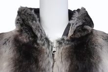 画像をギャラリービューアに読み込む, Supreme シュプリーム 20FW リバーシブル フーデッドジャケット フェイクファー ブラック グレー アクリル ポリエステル 美品 中古 4b006215