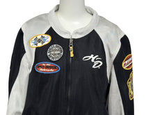 画像をギャラリービューアに読み込む, HARLEYDAVIDSON ハーレーダビッドソン レーシングジャケット 97288-12VW ブラック ホワイト マルチカラー サイズS 美品 中古 4b006226