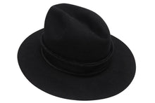 画像をギャラリービューアに読み込む, CHROME HEARTS クロムハーツ フェザーハット 帽子 サイズL ビーバーフェルト ハラコ ブラック 美品 中古 4b006243