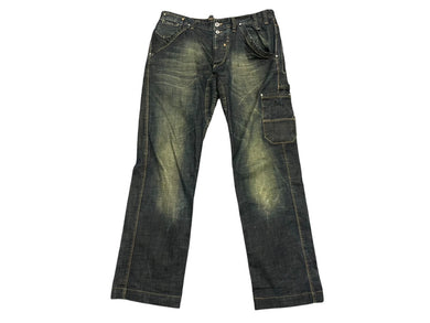 極美品 Dolce&Gabbana ドルチェ＆ガッバーナ デニムパンツ RPO460 SD638 トルコ製 コットン エラスタン ブルー サイズ48 中古 4b006247