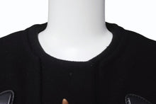 画像をギャラリービューアに読み込む, MIUMIU ミュウミュウ ダッフルコート MH1229 14年 ブラック ウール レーヨン サイズ36 美品 中古 4b006251