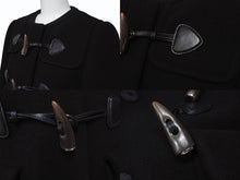 画像をギャラリービューアに読み込む, MIUMIU ミュウミュウ ダッフルコート MH1229 14年 ブラック ウール レーヨン サイズ36 美品 中古 4b006251