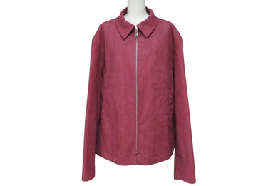 新品同様 Yohji Yamamoto POUR HOMME ヨウジヤマモトプールオム 02ss Saeko Tsuemura 女優期 ジャケット スウェード ピンク サイズ3 中古 4b006261