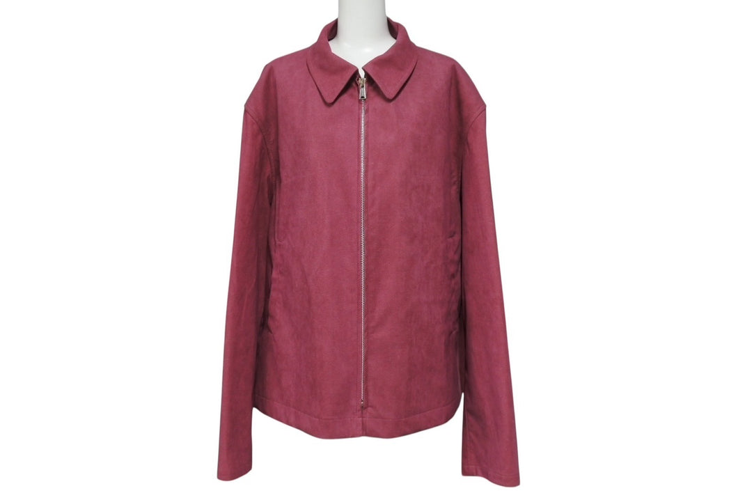 新品同様 Yohji Yamamoto POUR HOMME ヨウジヤマモトプールオム 02ss Saeko Tsuemura 女優期 ジャケット スウェード ピンク サイズ3 中古 4b006261