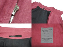 画像をギャラリービューアに読み込む, 新品同様 Yohji Yamamoto POUR HOMME ヨウジヤマモトプールオム 02ss Saeko Tsuemura 女優期 ジャケット スウェード ピンク サイズ3 中古 4b006261