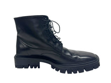 Load image into Gallery viewer, BALENCIAGA バレンシアガ Outdoor Rim Combat Boots ブーツ ブラック カーフスキン 579684 サイズ45 美品 中古 4b006264