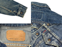 画像をギャラリービューアに読み込む, LEVI&#39;S リーバイス 60年代製 デニムジャケット kids キッズ ビッグE 70805-0217 ブルー サイズ8 美品 中古 4b006272