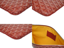 画像をギャラリービューアに読み込む, 極美品 GOYARD ゴヤール セナGM クラッチバッグ レッド ゴヤールディンキャンバス シルバー金具 SENAT2GMLTY07CL07P 中古 4b006296