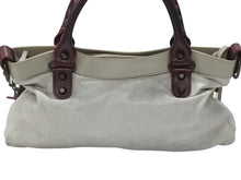 Load image into Gallery viewer, BALENCIAGA バレンシアガ ザ・ファースト 2WAYハンドバッグ 103208 ボルドー ライトブルー ブルー 美品 中古 4b006309