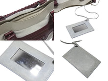 Load image into Gallery viewer, BALENCIAGA バレンシアガ ザ・ファースト 2WAYハンドバッグ 103208 ボルドー ライトブルー ブルー 美品 中古 4b006309