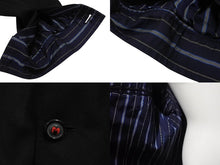 画像をギャラリービューアに読み込む, 極美品 Maison Margiela メゾンマルジェラ リバーシブルジャケット 21S S50BN0471 ポリエステル 毛 ブラック サイズ48 中古 4b006320