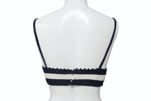 Load image into Gallery viewer, 新品同様 MIUMIU ミュウミュウ Cotton bralette コットンブラレット ブラジャー トップス 2024-2025AW ホワイト ネイビー サイズ38 中古 4b006323