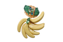 画像をギャラリービューアに読み込む, DOLCE&amp;GABBANA ドルチェアンドガッバーナ イヤリング 重量約66.8g バナナ ブラス ラタン ラインストーン 美品 中古 4b006324