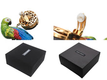 画像をギャラリービューアに読み込む, 新品同様 DOLCE&amp;GABBANA ドルチェアンドガッバーナ イヤリング WEM4C5W1111 重量約63.7g インコ ブラス ウッド ラインストーン 中古 4b006328