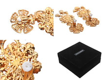 画像をギャラリービューアに読み込む, DOLCE&amp;GABBANA ドルチェアンドガッバーナ イヤリング 重量約41.3g ブラス フェイクパール ラインストーン 美品 中古 4b006331