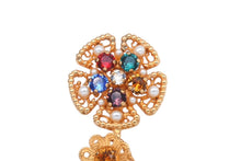 画像をギャラリービューアに読み込む, DOLCE&amp;GABBANA ドルチェアンドガッバーナ イヤリング 重量約41.3g ブラス フェイクパール ラインストーン 美品 中古 4b006331