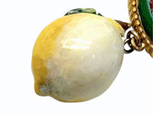 画像をギャラリービューアに読み込む, 極美品 DOLCE&amp;GABBANA ドルチェアンドガッバーナ レモンモチーフ イヤリング イエロー マルチカラー ゴールド金具 中古 4b006332