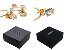 画像をギャラリービューアに読み込む, DOLCE&amp;GABBANA ドルチェアンドガッバーナ イヤリング フラワーモチーフ オレンジ マルチカラー ゴールド金具 美品 中古 4b006334