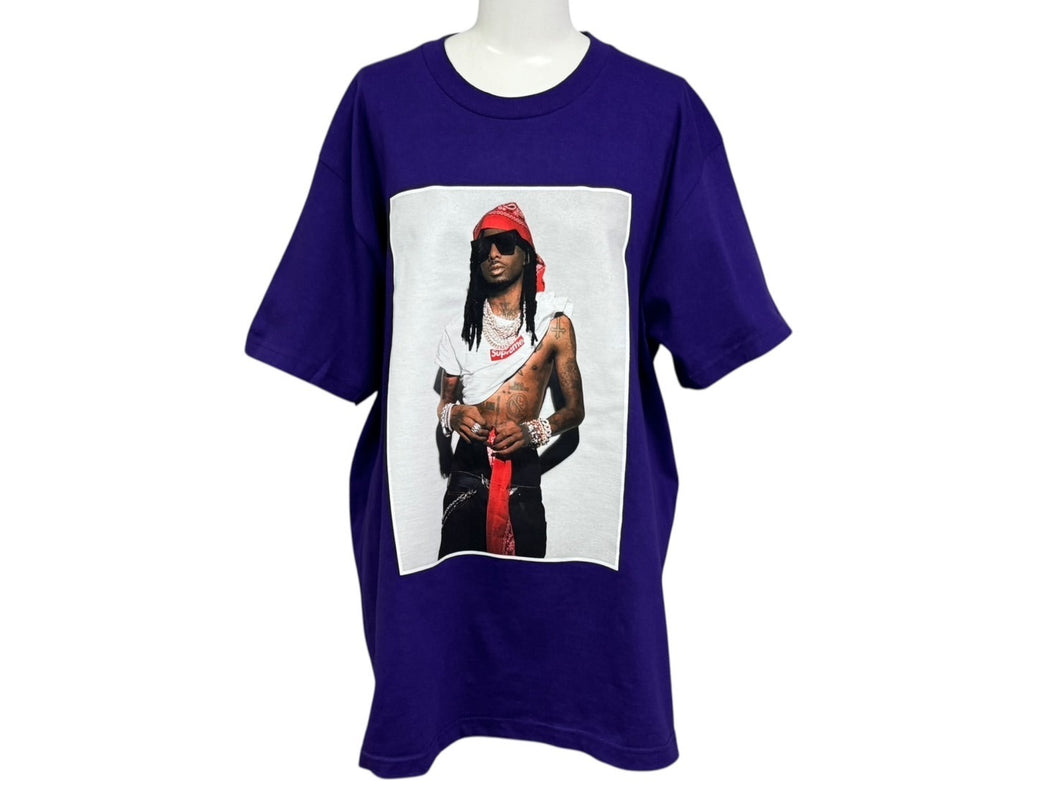 新品未使用 Supreme シュプリーム Playboi Carti プレイボイ カルティ PHOTO TEE 半袖Ｔシャツ パープル サイズM FW25T50 中古 4b006368