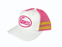 画像をギャラリービューアに読み込む, 新品未使用 Supreme シュプリーム × Vanson ヴァンソン レザーキャップ ピンク ホワイト ONE SIZE 58cm H79FW25 中古 4b006373