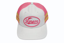 画像をギャラリービューアに読み込む, 新品未使用 Supreme シュプリーム × Vanson ヴァンソン レザーキャップ ピンク ホワイト ONE SIZE 58cm H79FW25 中古 4b006374