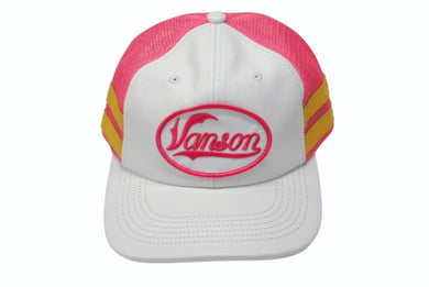 新品未使用 Supreme シュプリーム × Vanson ヴァンソン レザーキャップ ピンク ホワイト ONE SIZE 58cm H79FW25 中古 4b006375