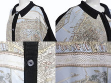 画像をギャラリービューアに読み込む, Supreme シュプリーム Silk Map Cardigan シルクマップカーディガン 23FW シェル アクリル ブラック サイズXL 美品 中古 4b006507